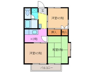 川合高岡駅 徒歩8分 2階の物件間取画像